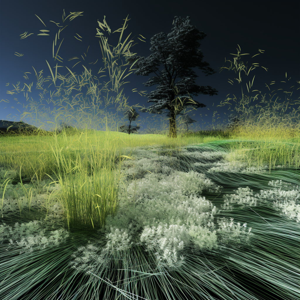 Accurate grass pointcloud scan