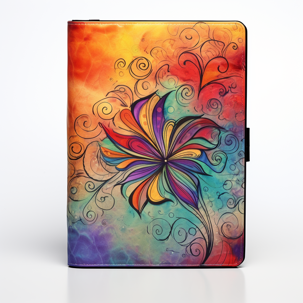 Colorful gratitude journal cover design