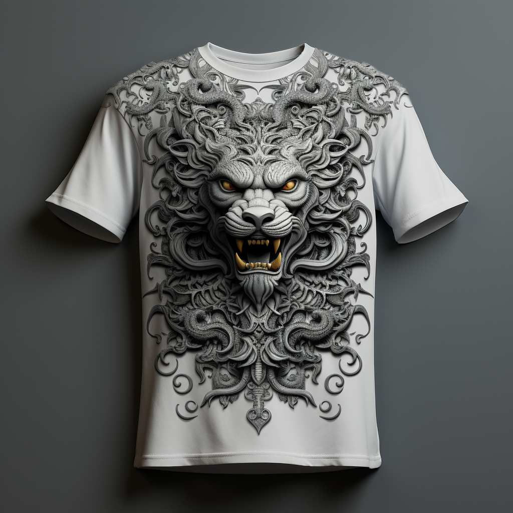 Stylish gray t-shirt mockup