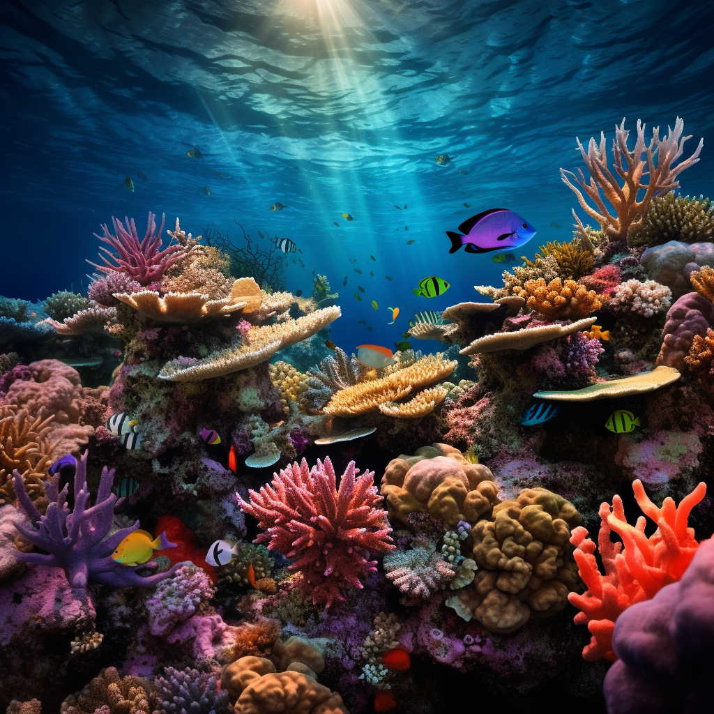 Great Barrier Reef in Multicoloured Profusion