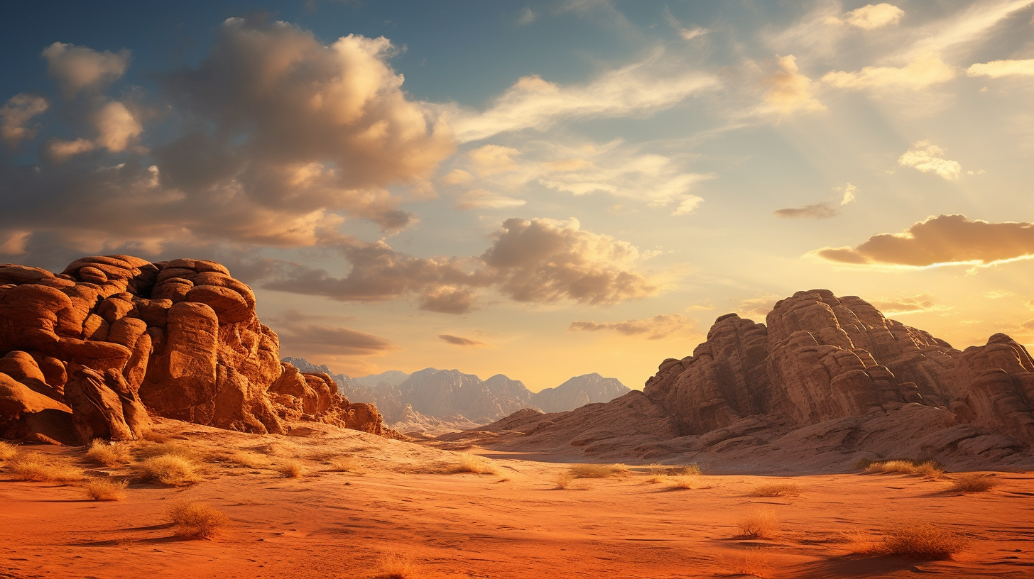 Stunning desert landscape photography