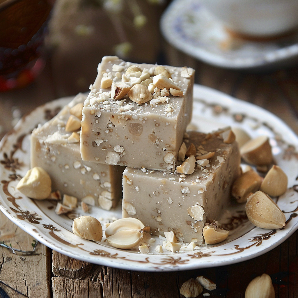 Delicious Greek Halva Dessert with Nuts