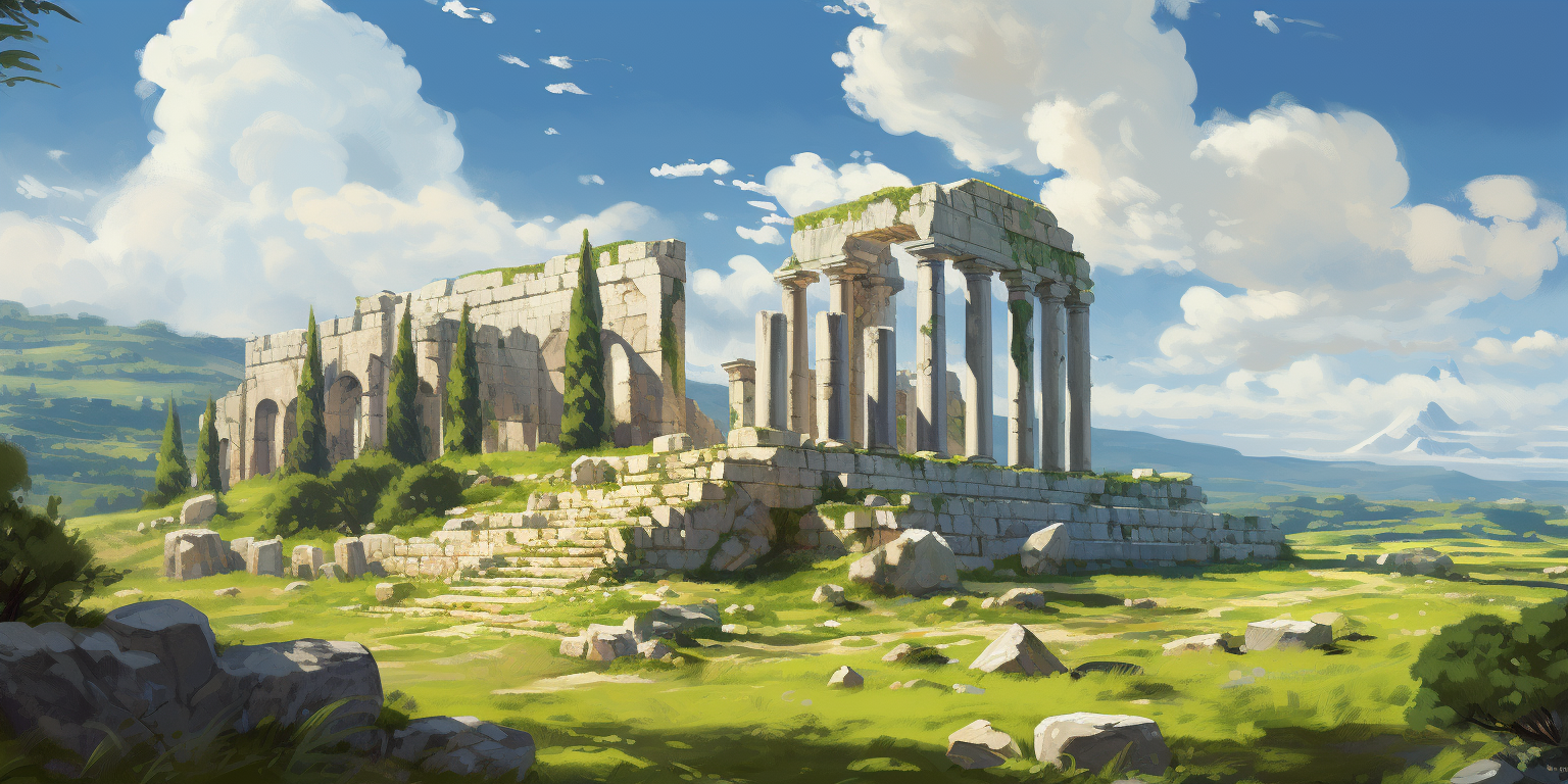 Ancient Greek Ruins Photo