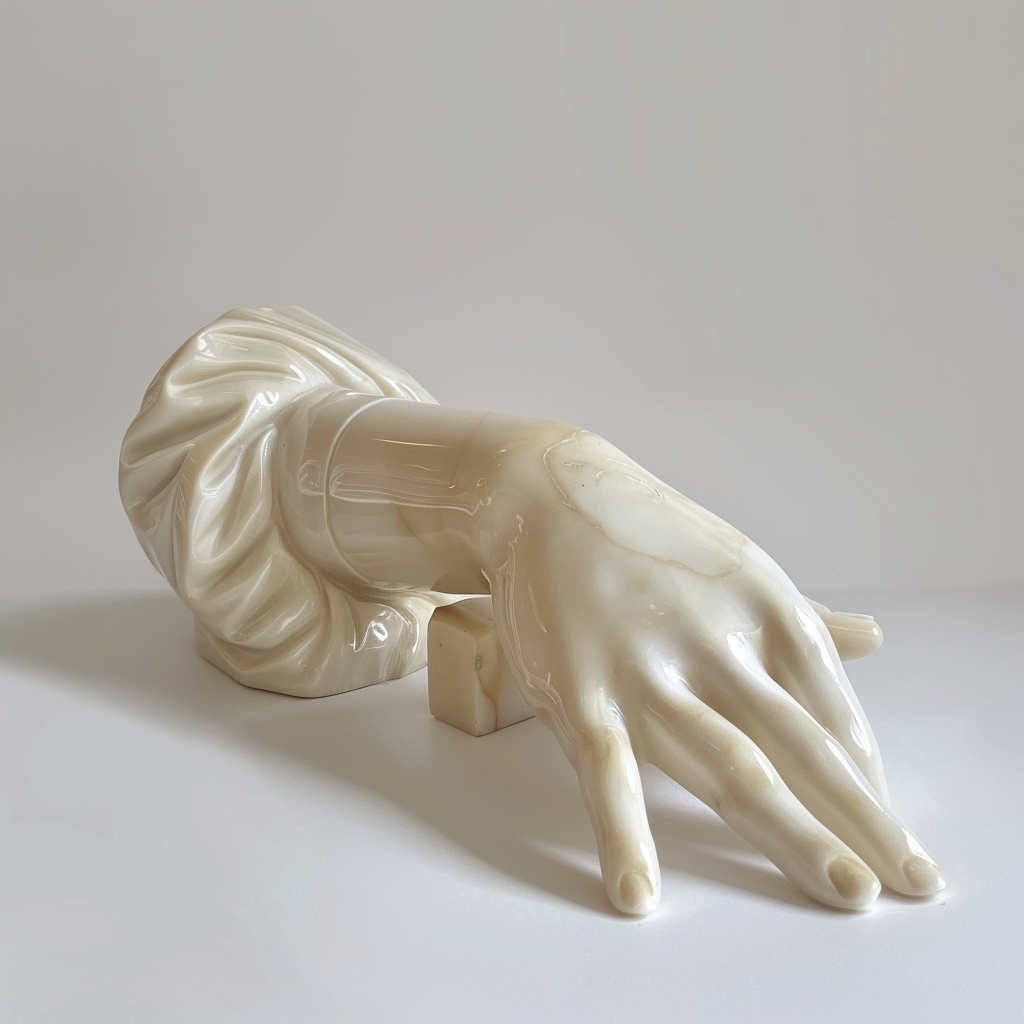 Greek woman arm sculpture photo