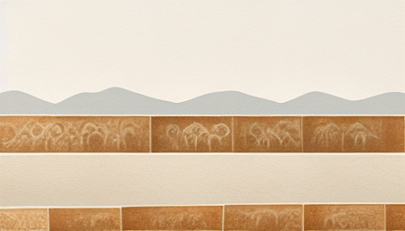 Subtle Greek wall pattern landscape