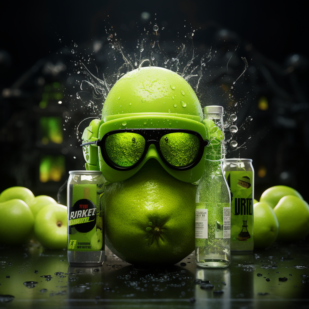 Green apple alien rave at Beatbox Beverages