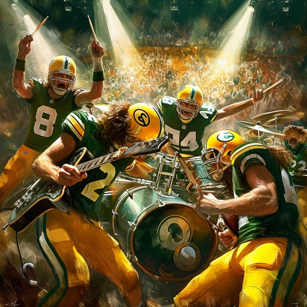 Green Bay Packers rock band photo