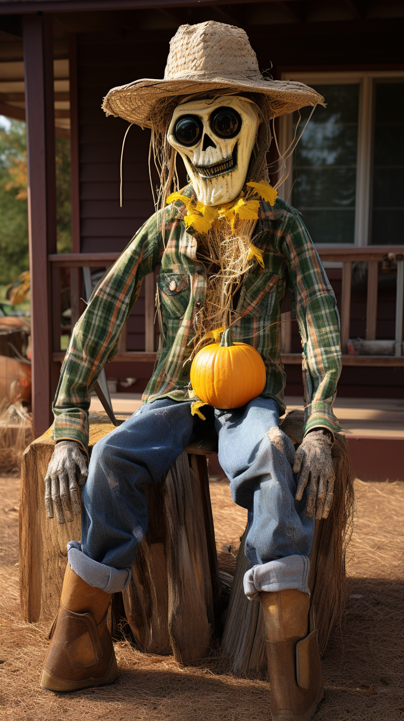 Scarecrow representing Green Bay Packers