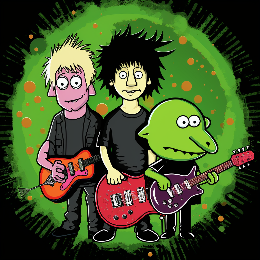 Green Day and Peppa Pig Album Cover