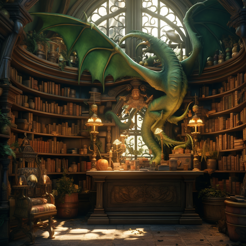 A mesmerizing view of the Green Dragon Bookshop