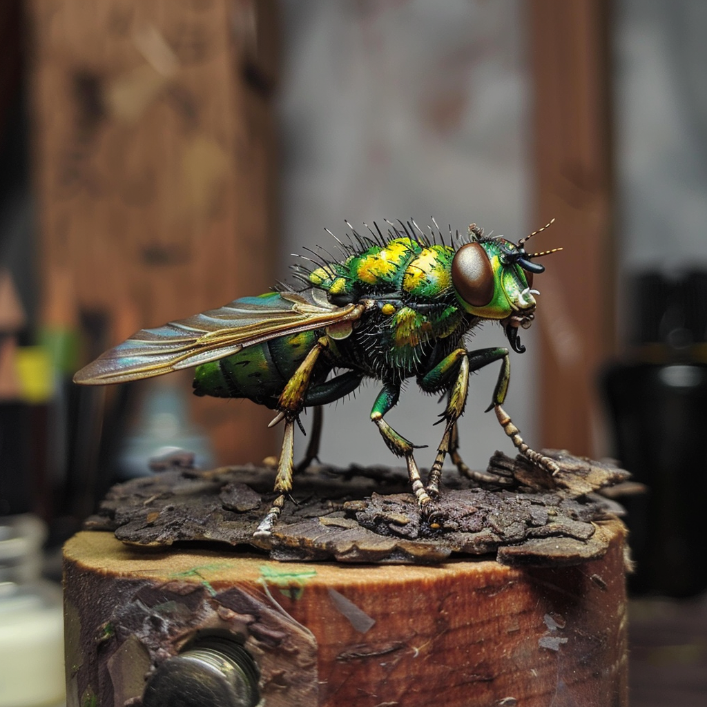 Green fly with Hulk pattern