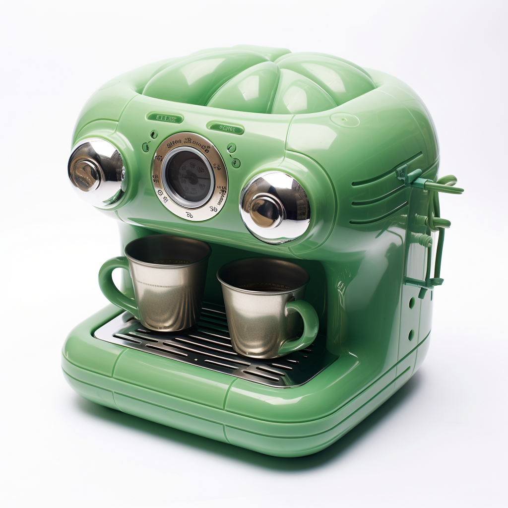 Green inflatable pooltoy coffee machine