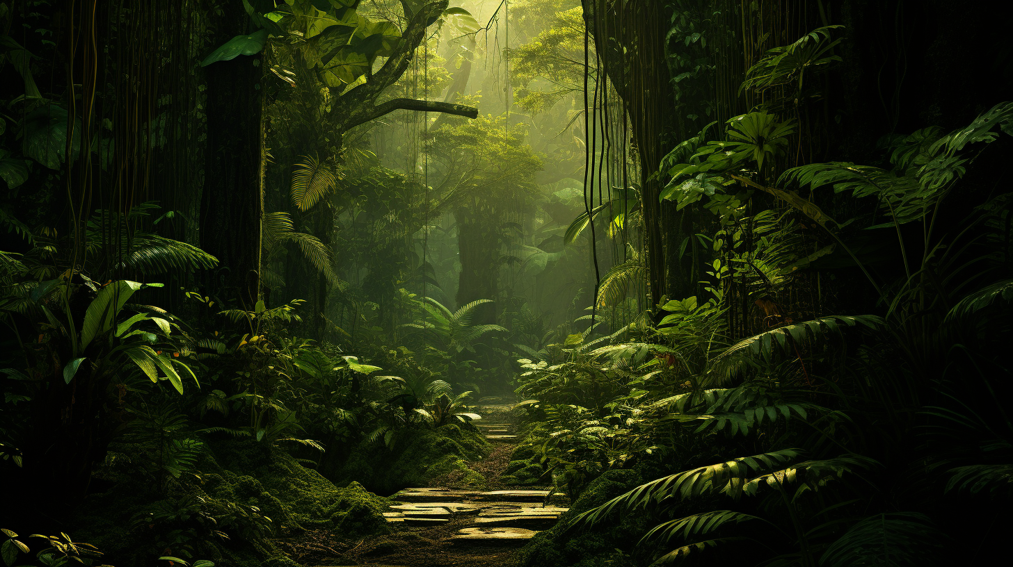 Deep Green Jungle Picture