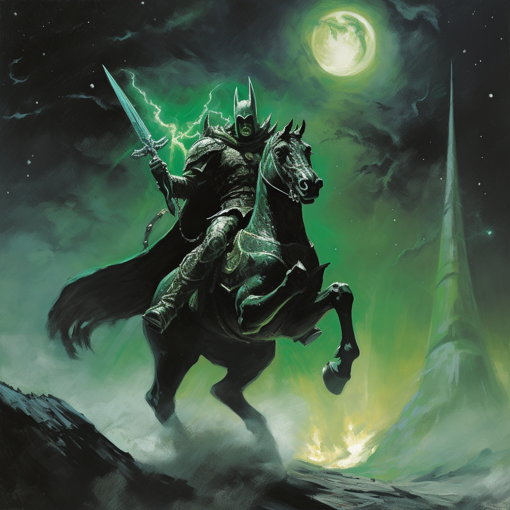 Green Lantern Death Dealer with Battleaxe