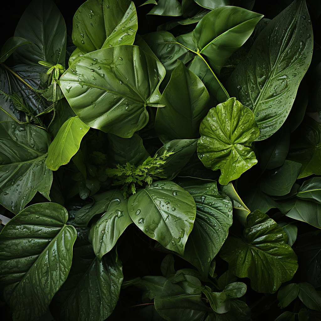 Close-up of Vibrant Green Leaves