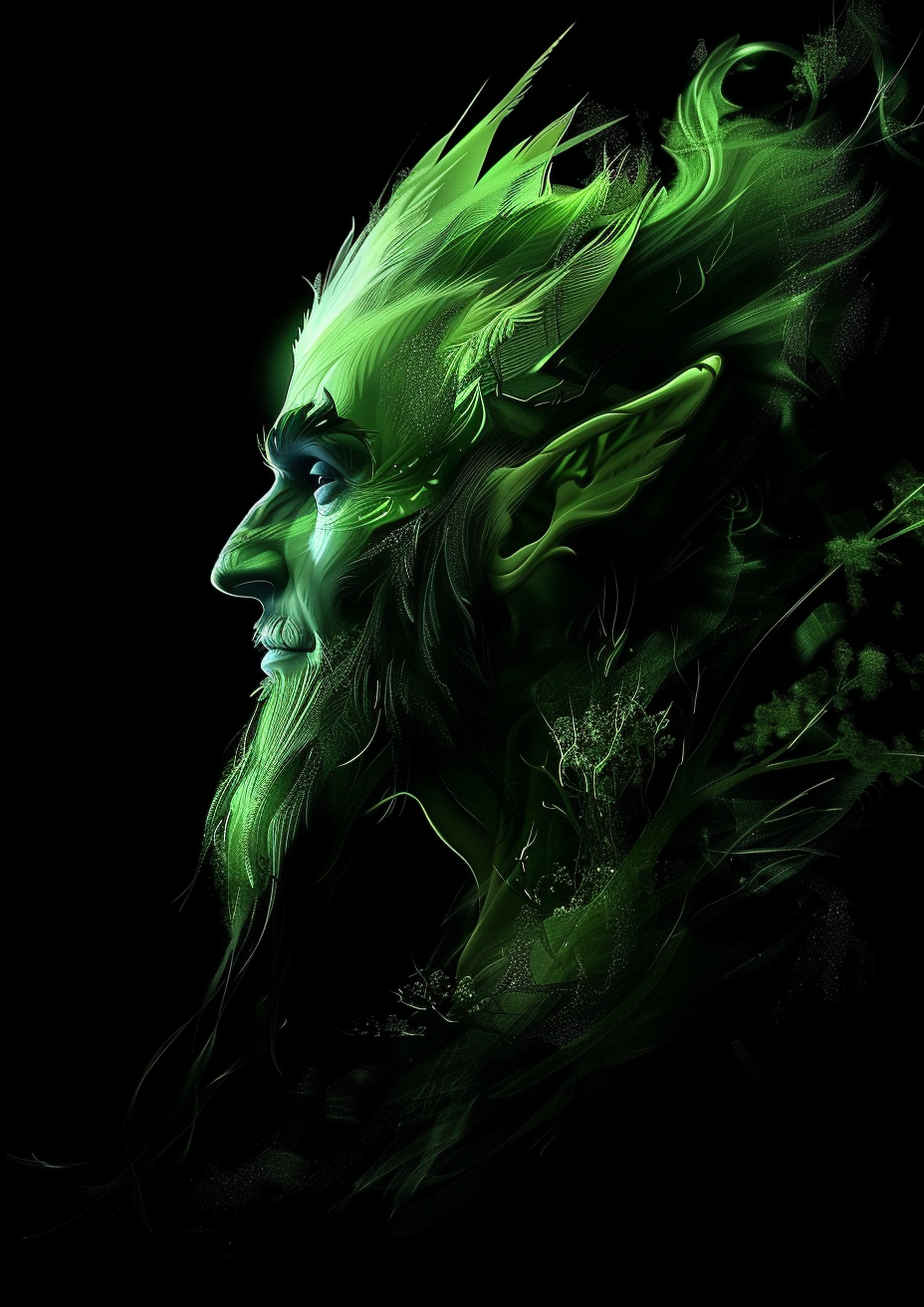 Proud Green Man Fantasy Art