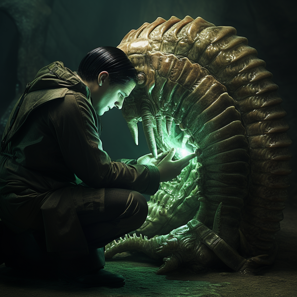 Green Matrix Movie Cypher and Trilobite Fossil  ?