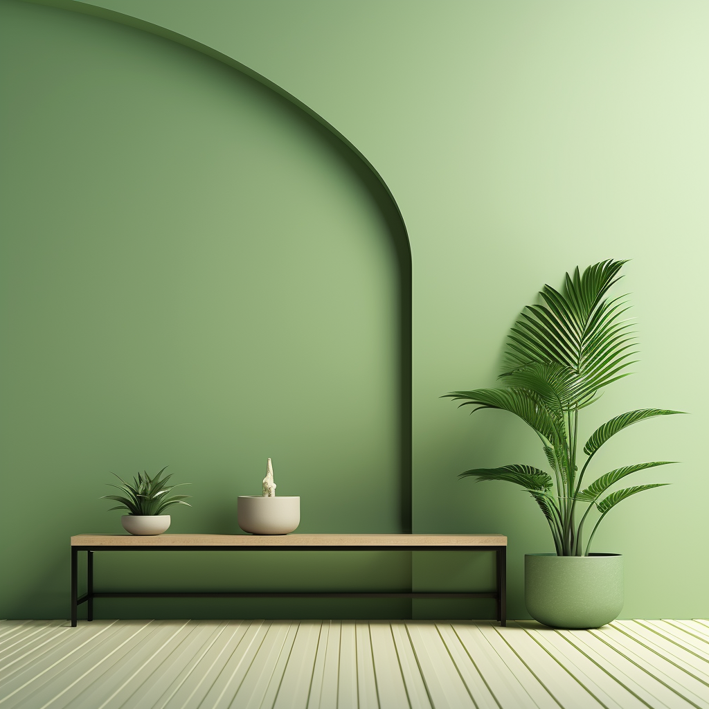 Minimalist green background design