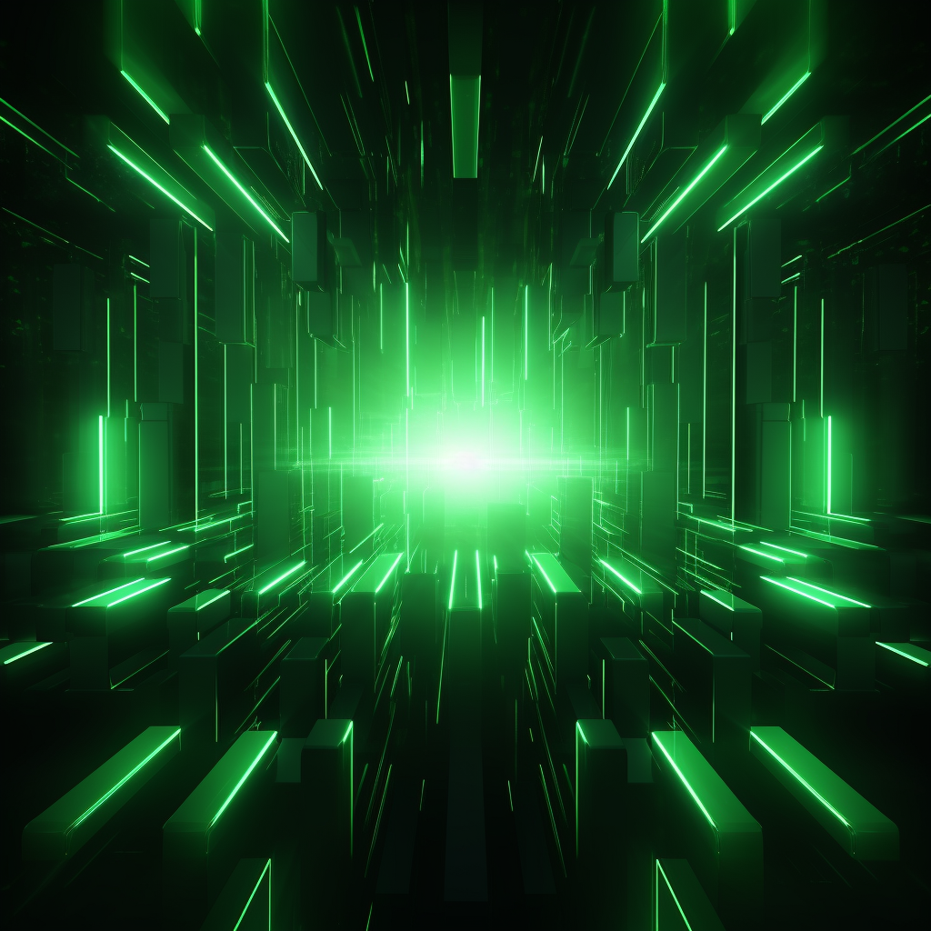 Stunning green neon background wallpaper