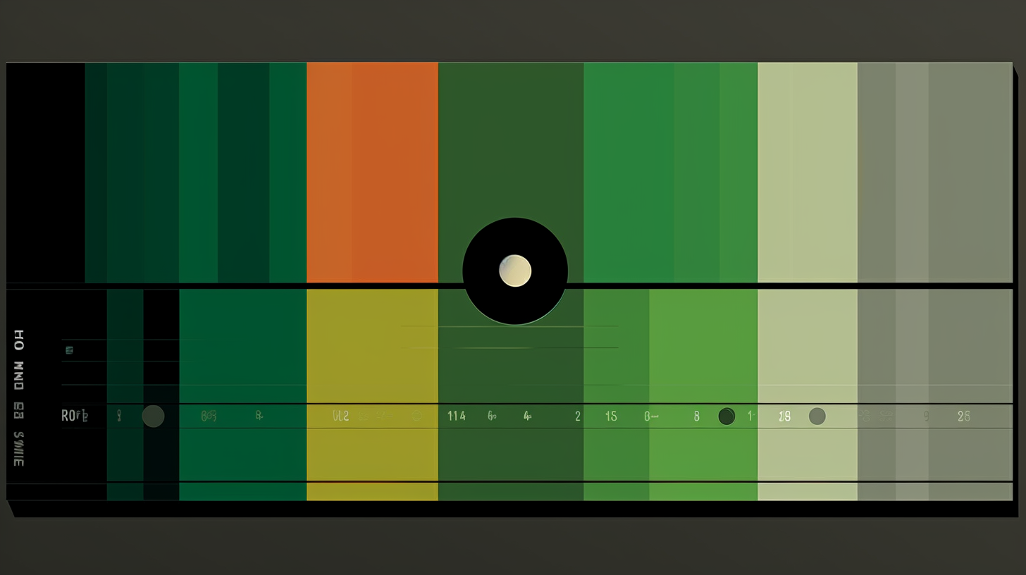 PAL Test Card in green