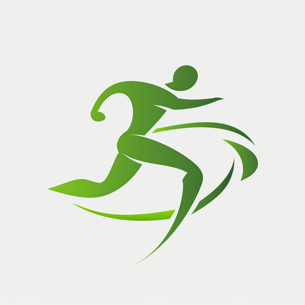 Green Running Man Logo Design