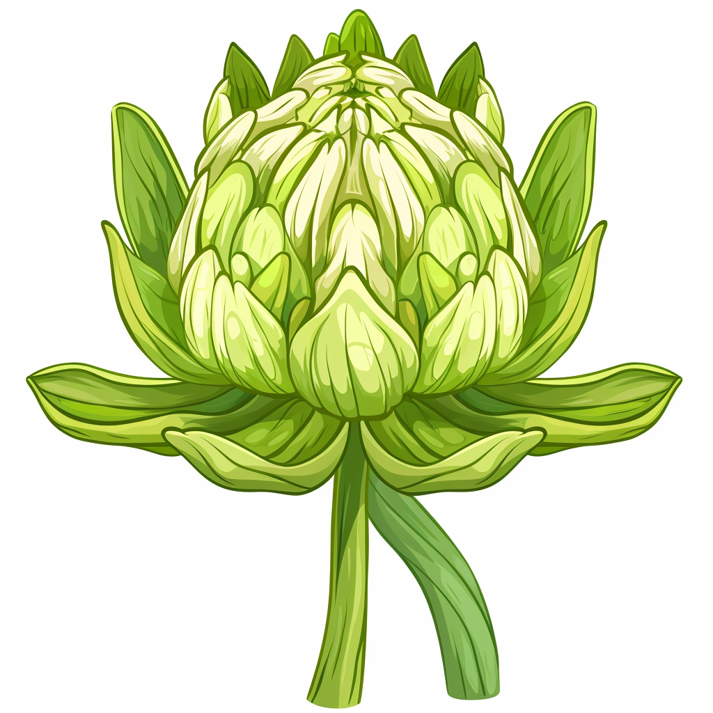 Green sepals protecting flower vector