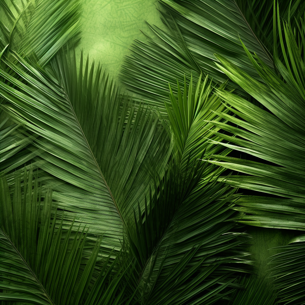 Simple Green Textured Tropical Background