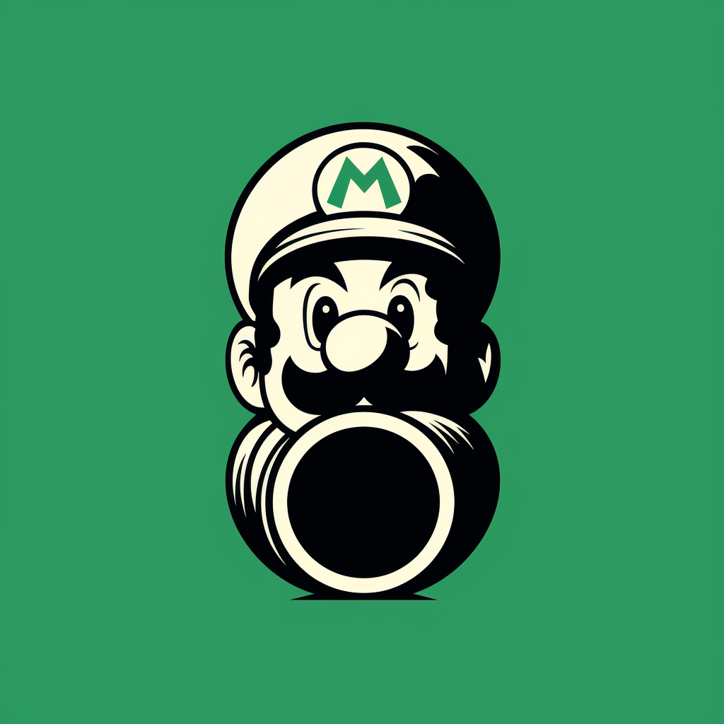 Super Mario green tube sketch