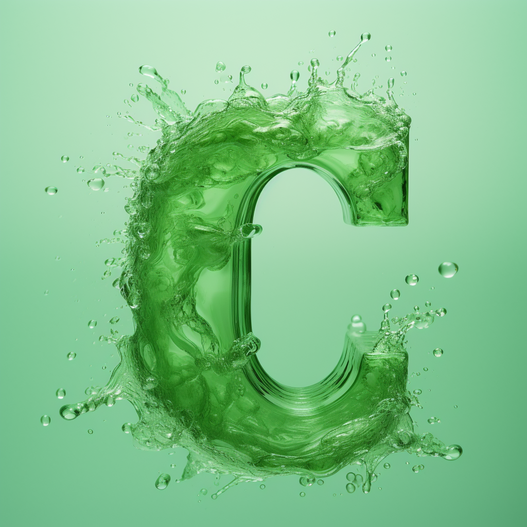 Green water flowing c on sunlite background