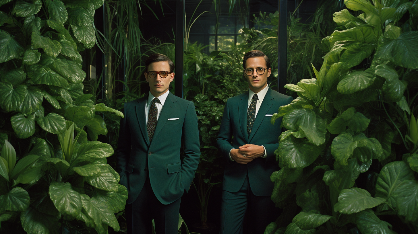 Proud Green Business Men