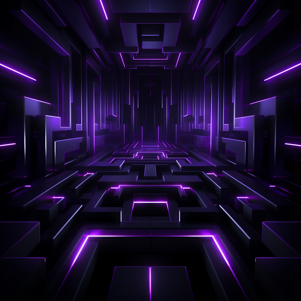 Captivating Grey Purple Black Neon Background