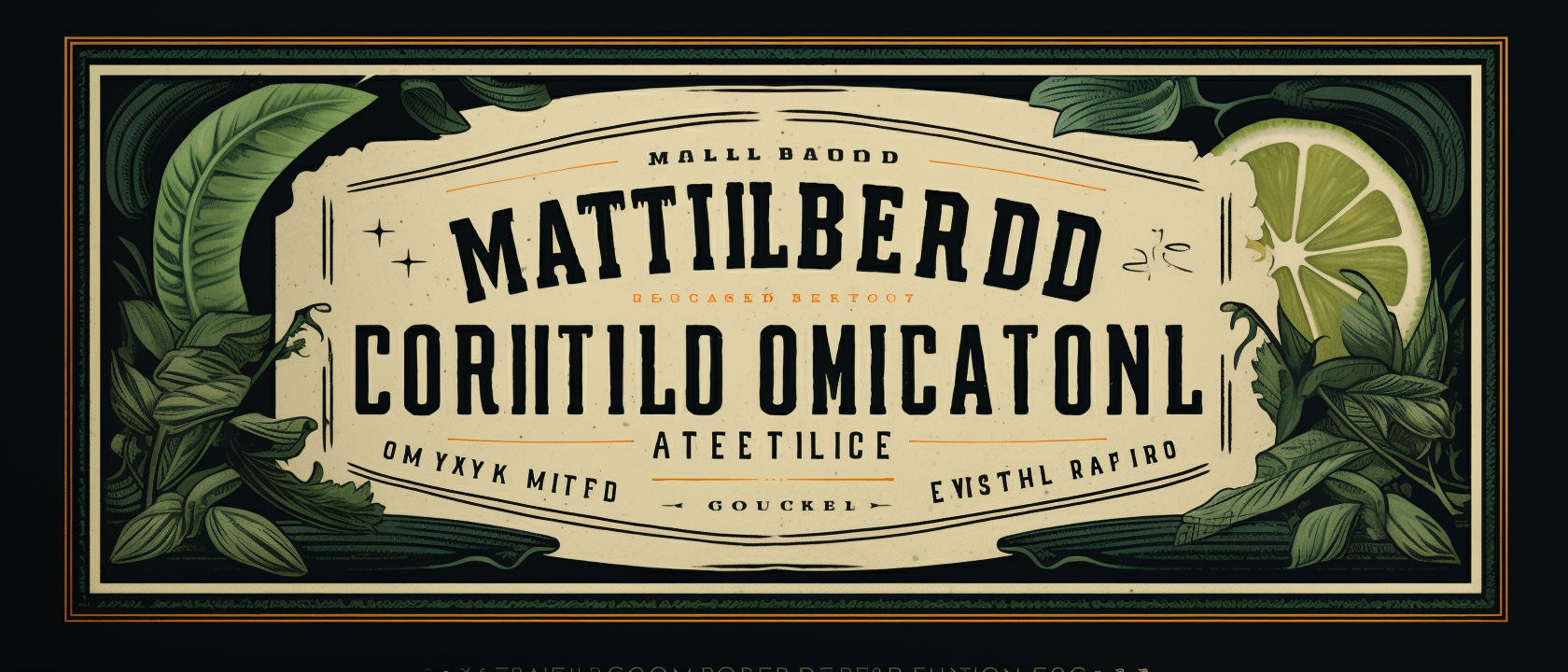 Grilled Mojito Beercocktail Text Label