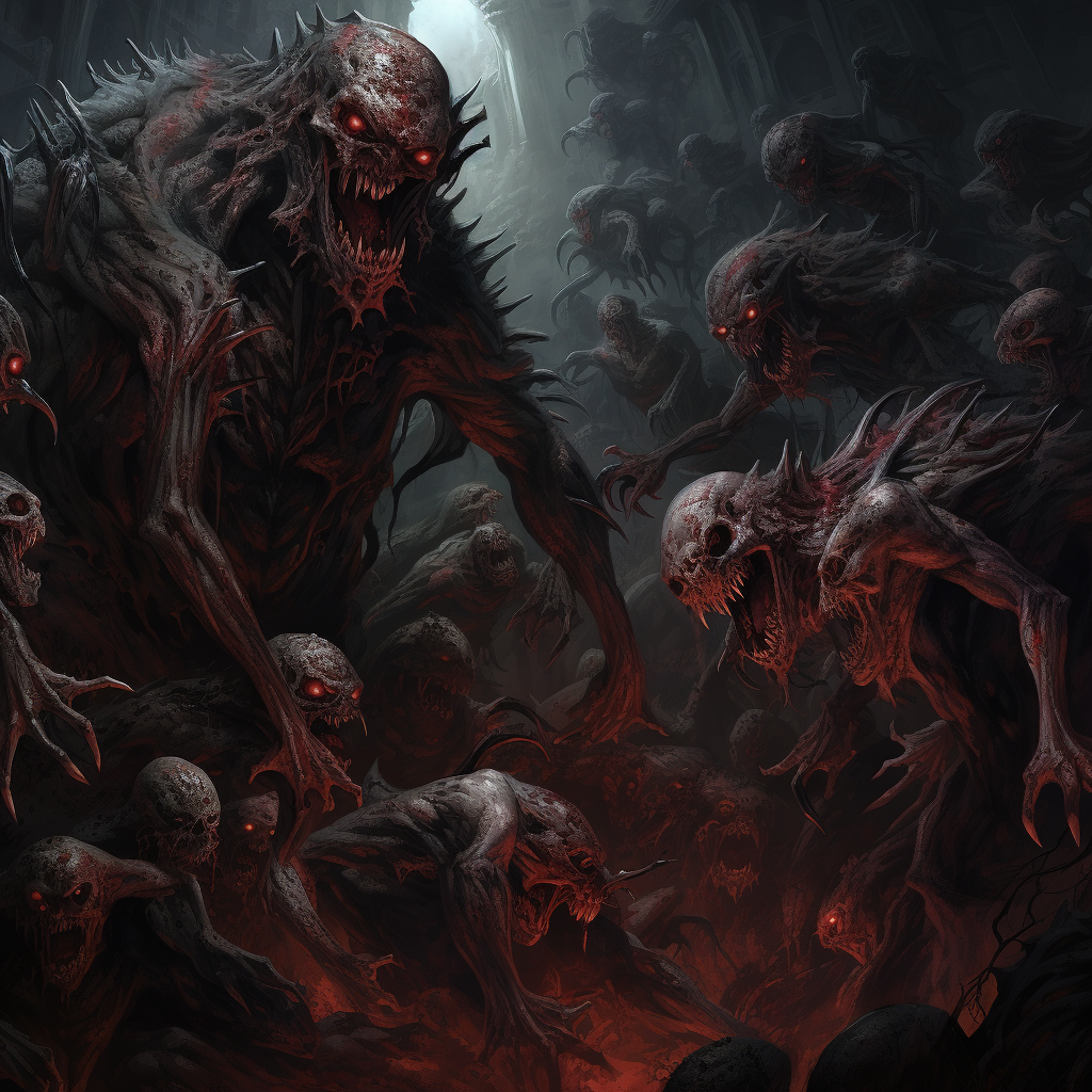 Horde of corrupted monsters