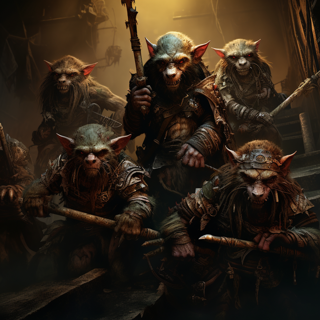 Vicious Skaven Assassins in Grimdark Outfits