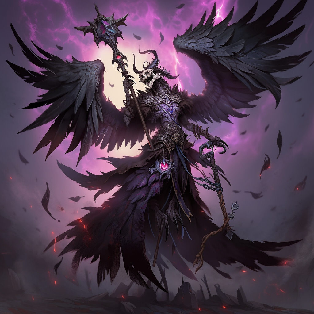 Powerful Grimdark Vulture Demon of Tzeentch