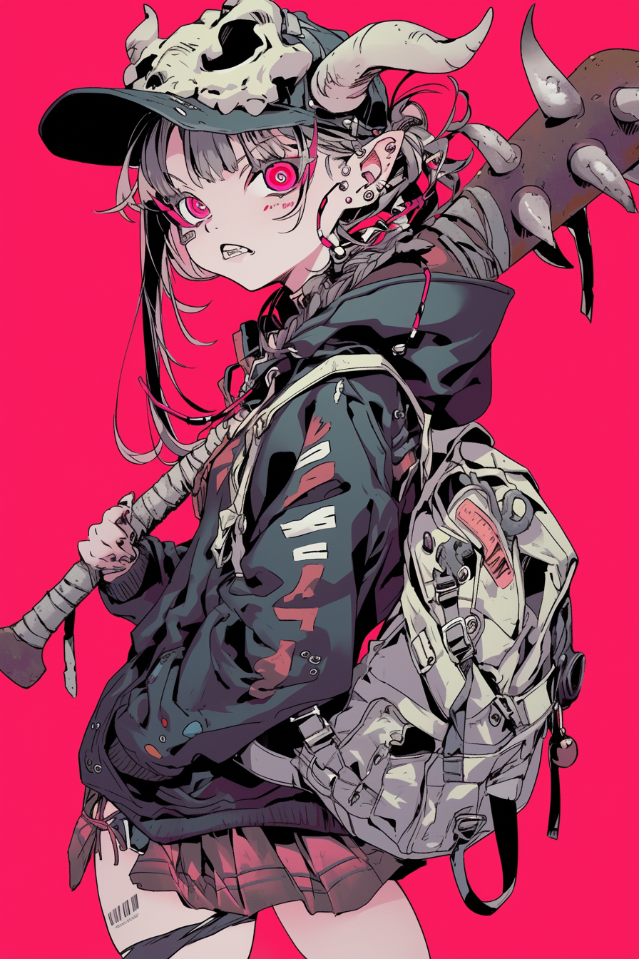 Grimes Anime Cartoon Character Artwork