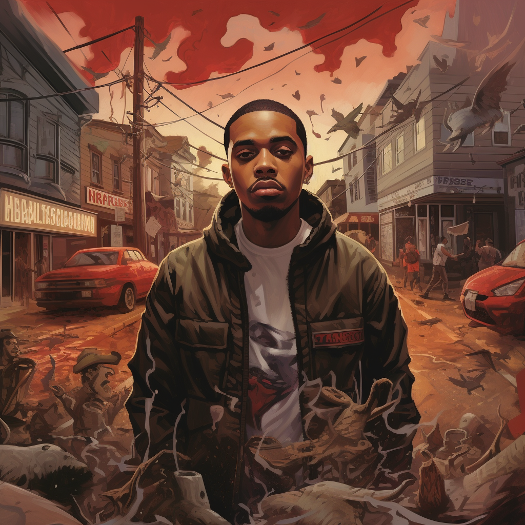 G Herbo on a grimy street