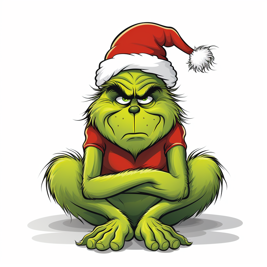 The Grinch on a comic book page