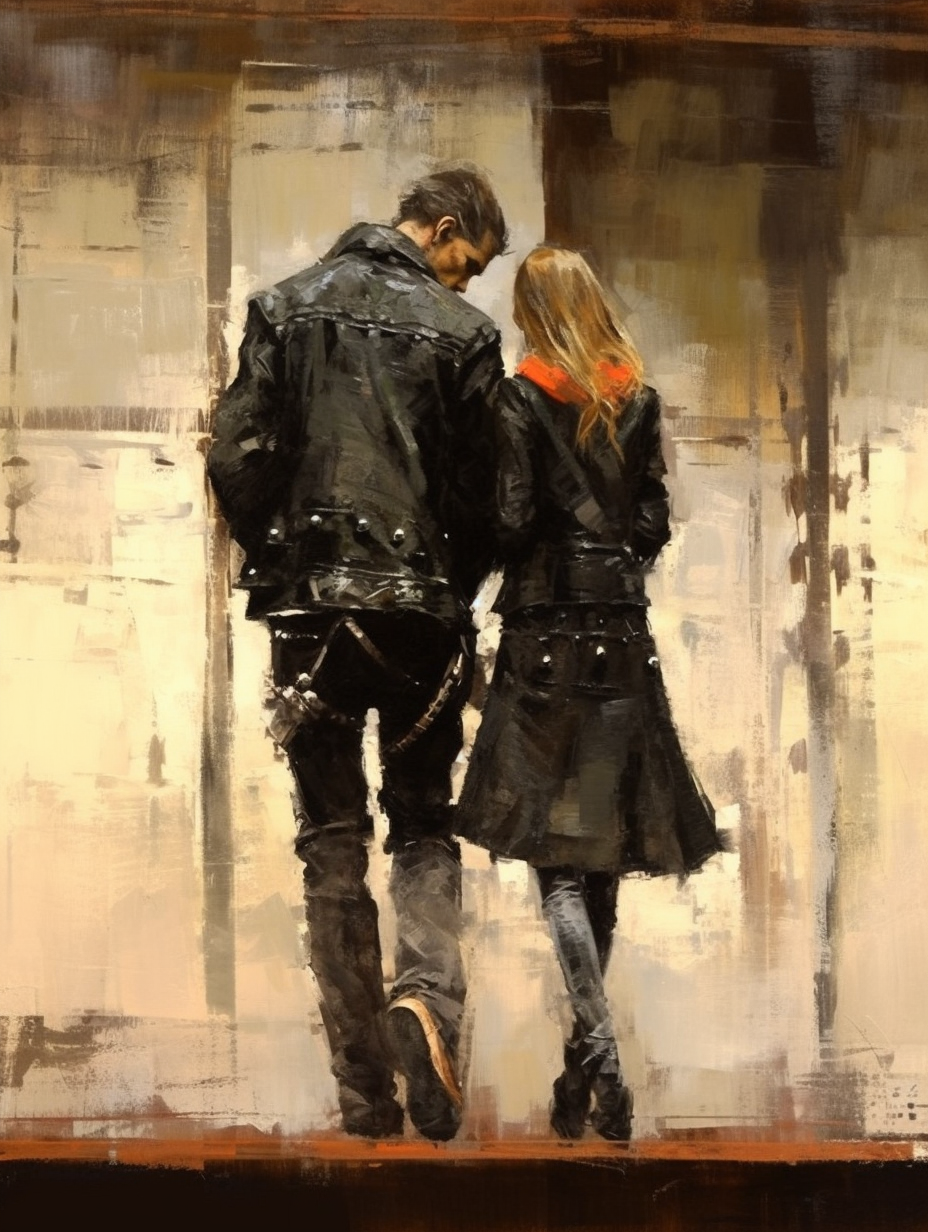 Andre Kohn painting of punk rock scene ?