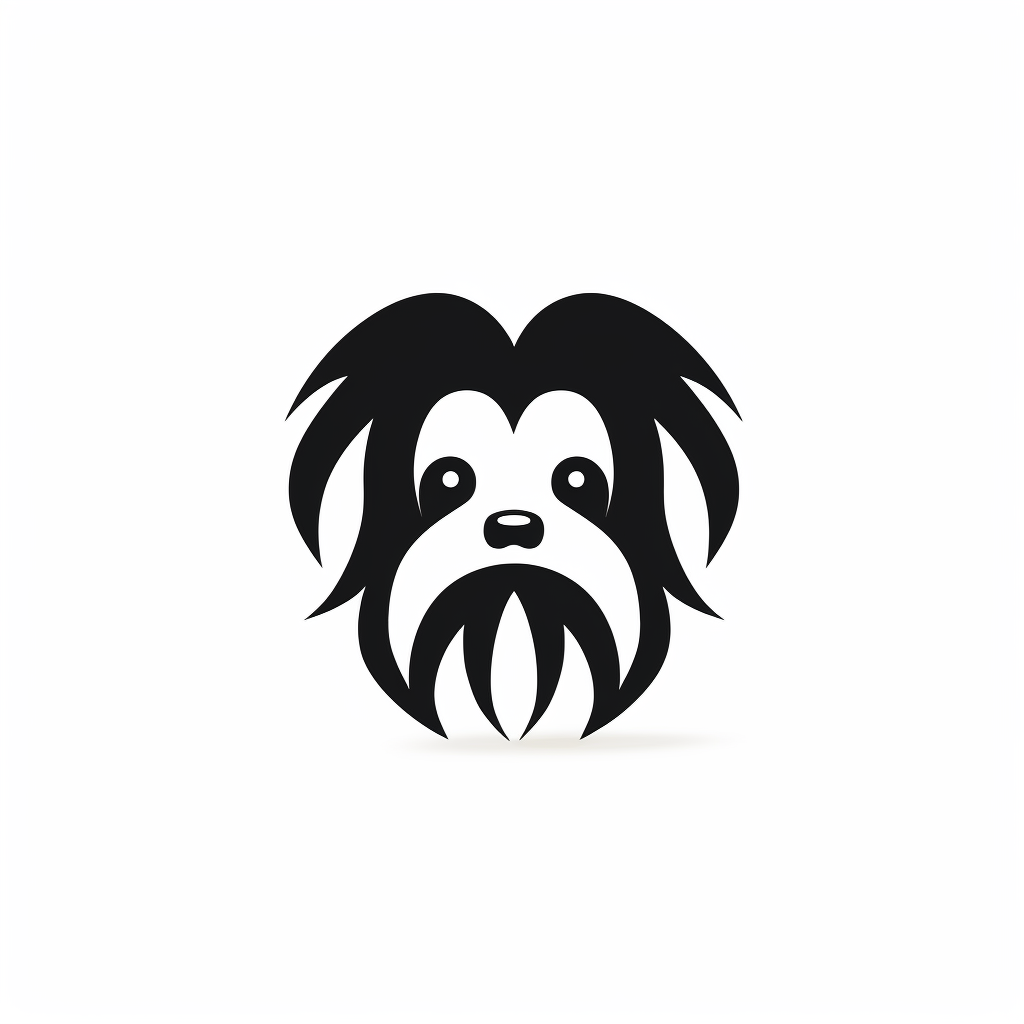 Minimalistic logo for groomer salon dogs