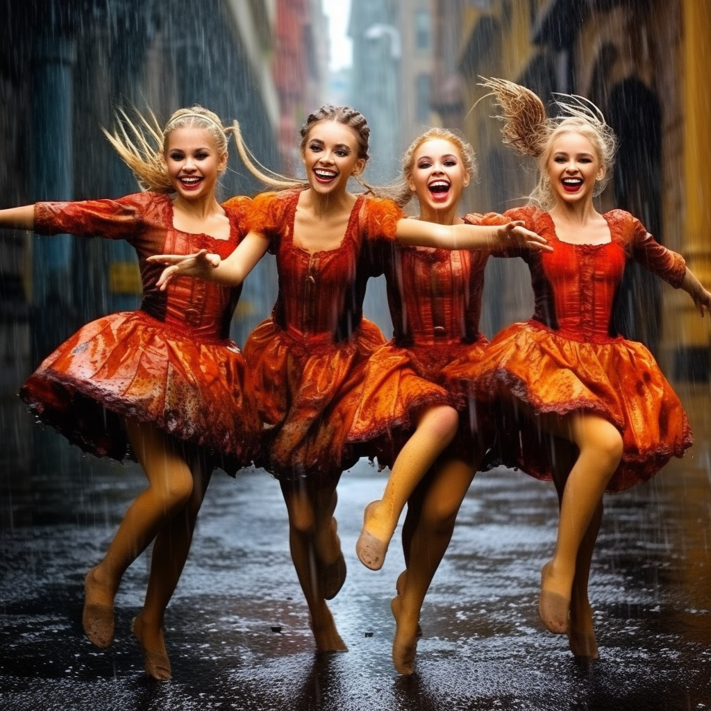 Group of Young Women Ballet