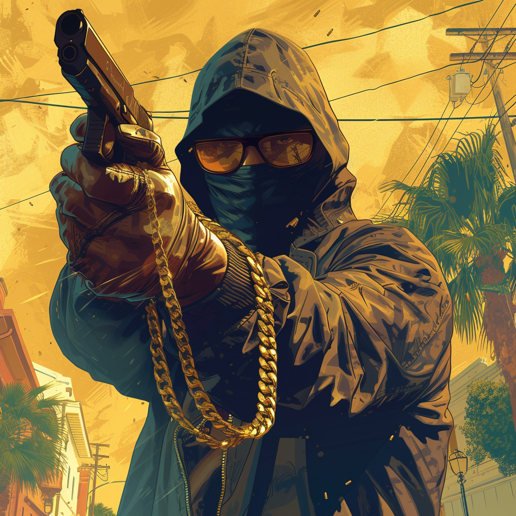 GTA Bandit with Gold Chains