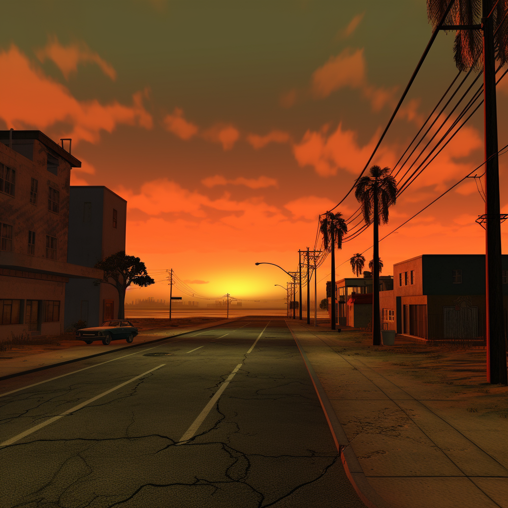 Game play still frames from GTA San Andreas