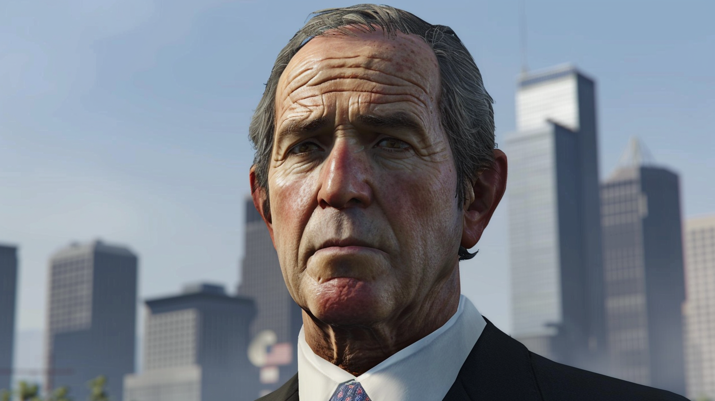 George Bush GTA 5 loading screen