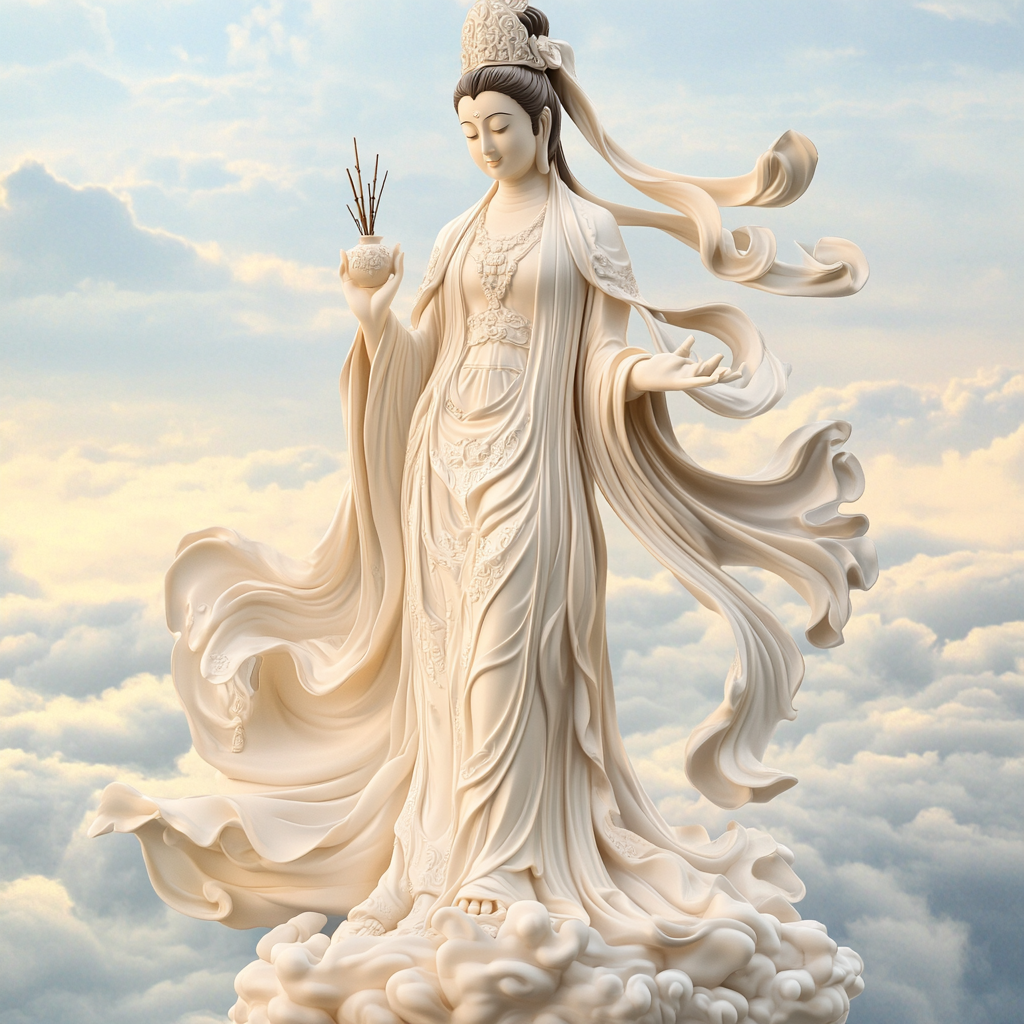 Guanyin Compassionate Bodhisattva Serene Figure