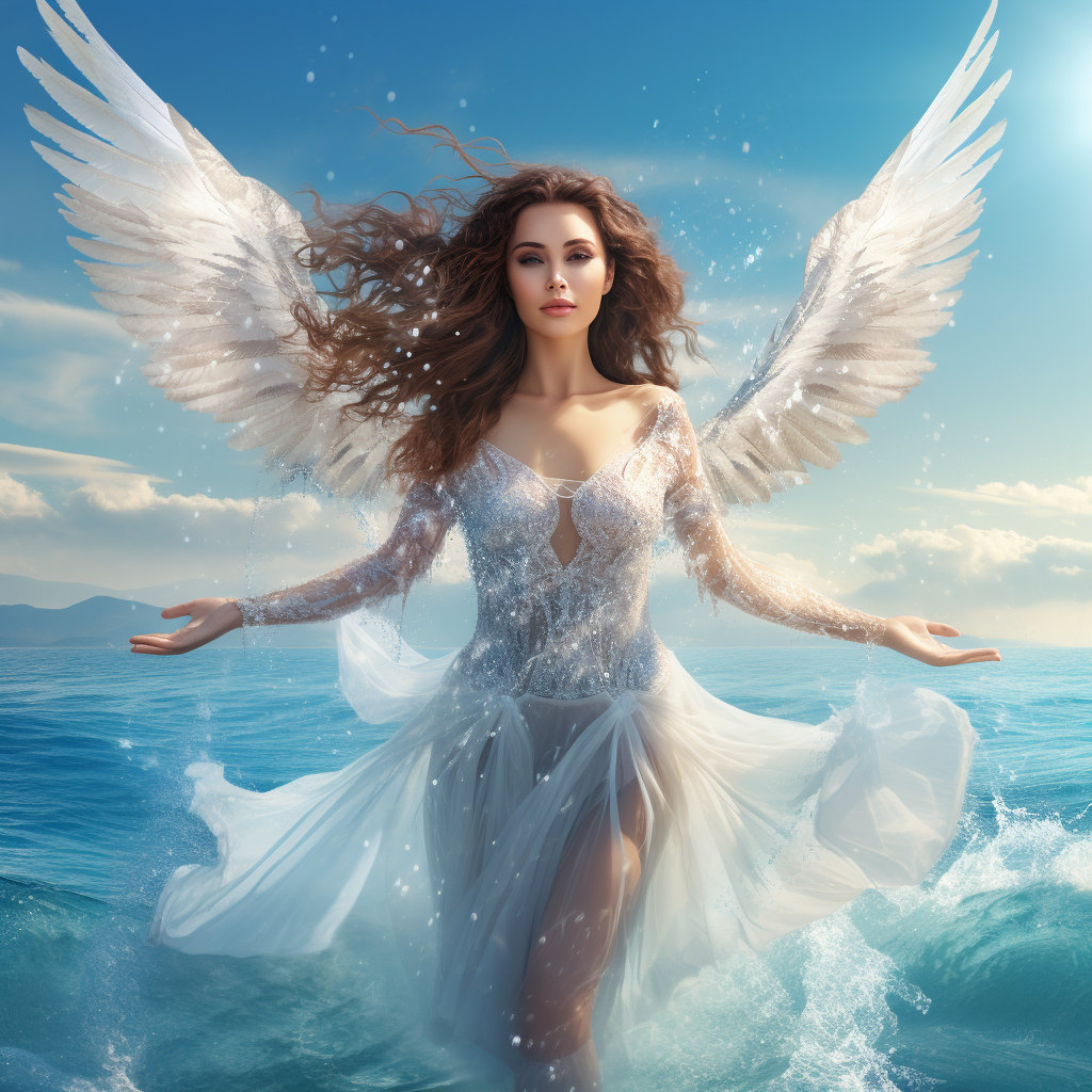 Guardian Angel with Water Elements