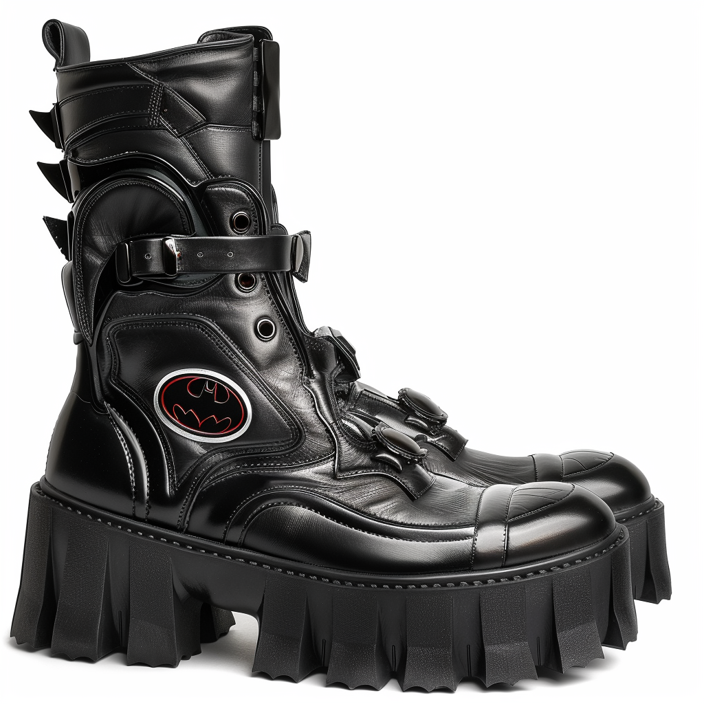 Gucci chunky boots batman style