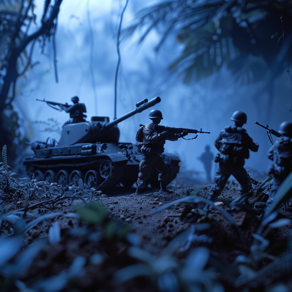 Guerrilla warfare low light scene