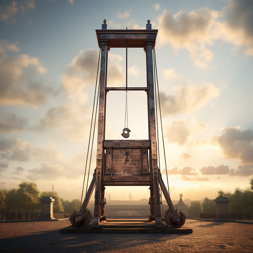 Realistic picture of the Guillotine