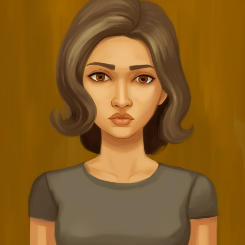 Concept Reference Sheet of Young Gujarati Woman